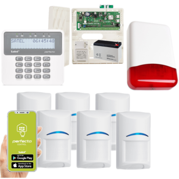 ZESTAW ALARMOWY SATEL PERFECTA 16 SET-A 6 CZUJEK BOSCH + PRF-LCD + SYRENA TI700
